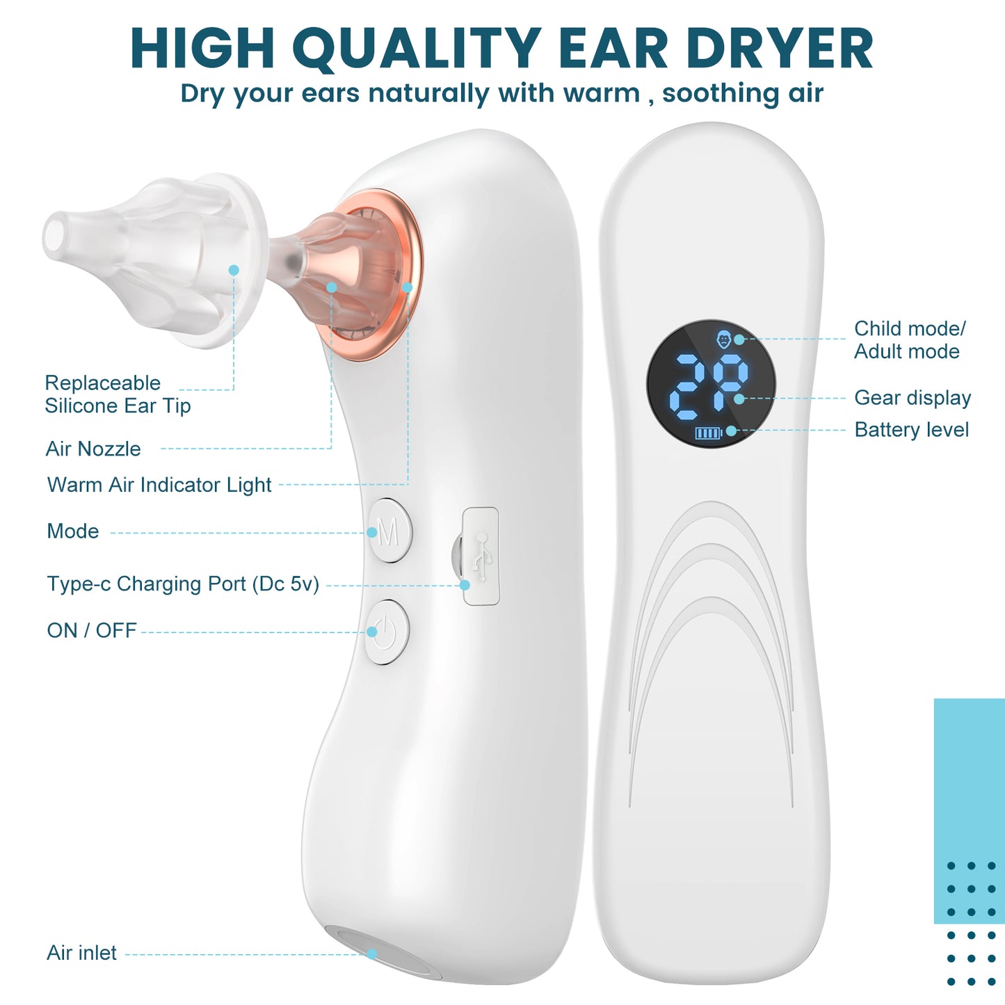 Rechargable Ear Dryer