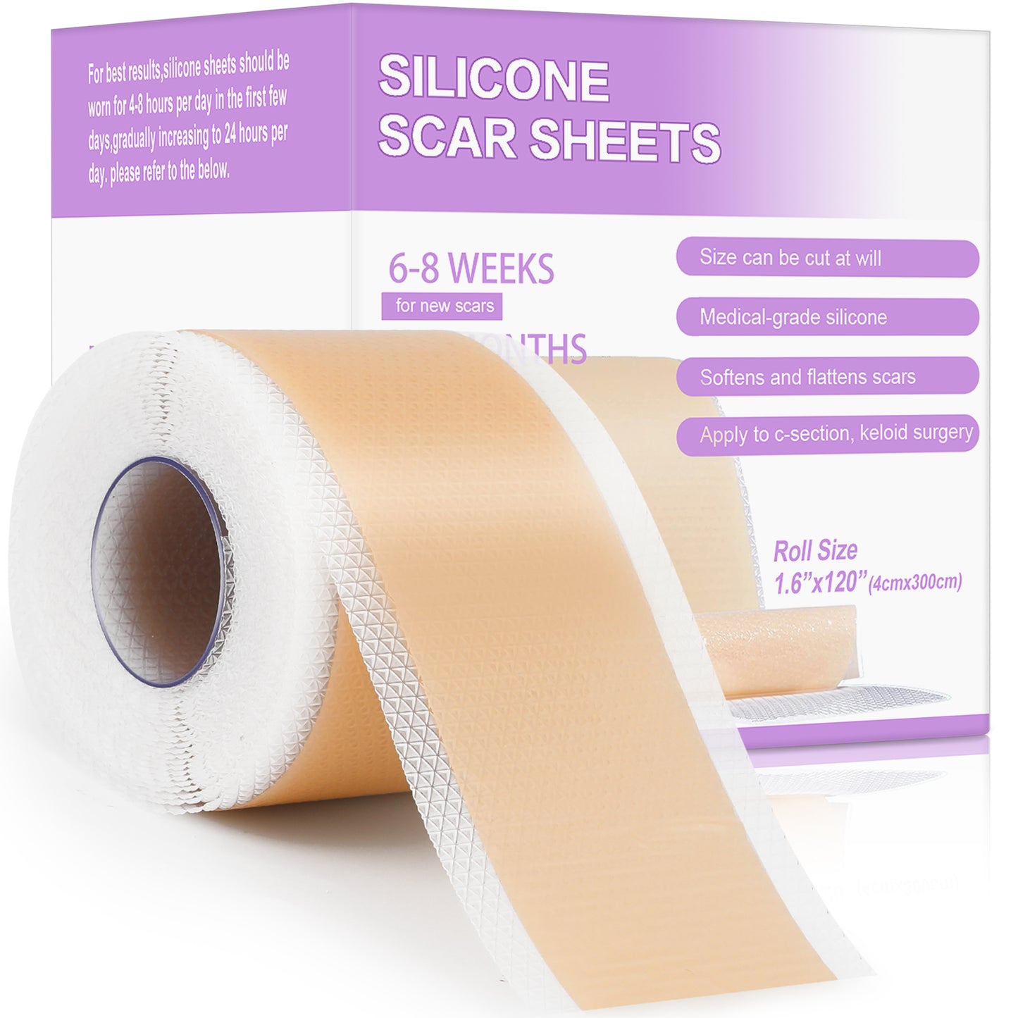 Silicone Scar Tape- 1.6” x 120” Roll